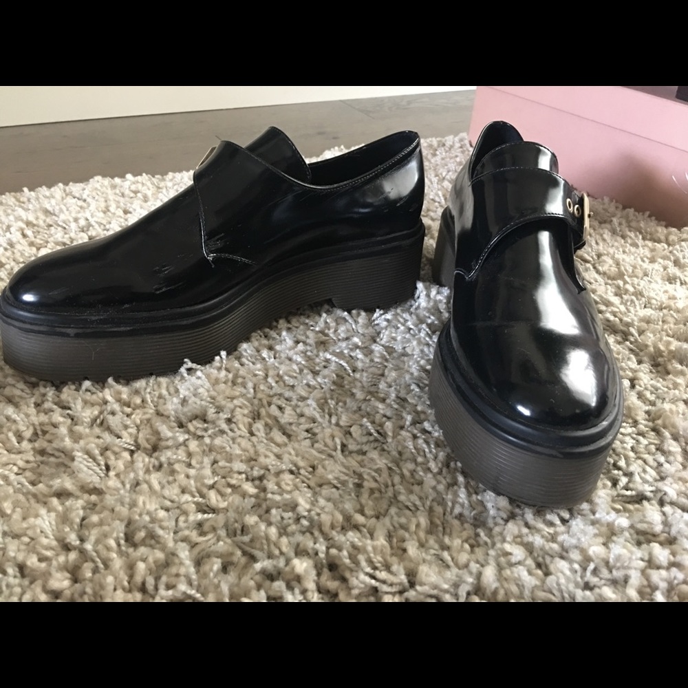 Zara buckle platforms